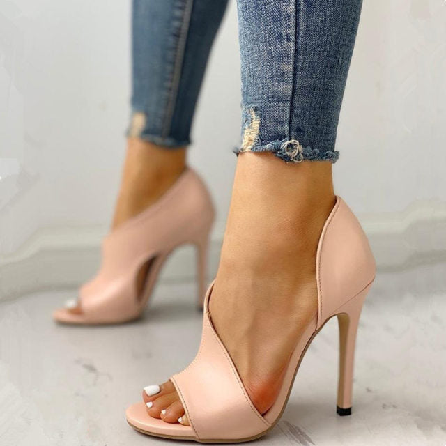 Pumps New Shoes Sexy High Heels Ladies Party Stiletto & Enlargers Female Silver Wedding Snake Print Heels Zapatos