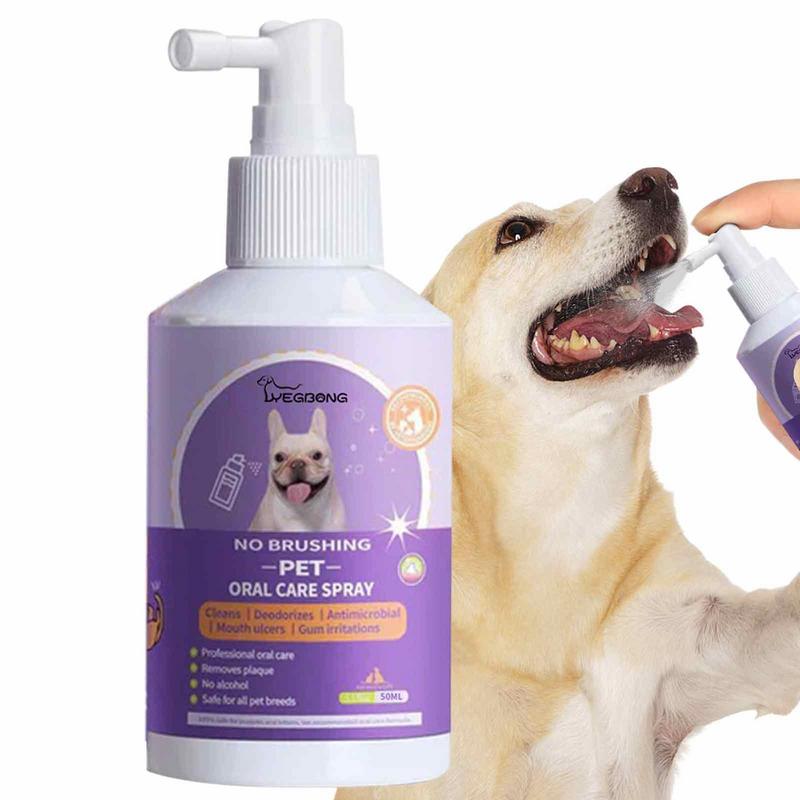 Pet Odor Eliminator Oral Spray Mouth Freshner With Natural Ingredients - For Dogs & Cats