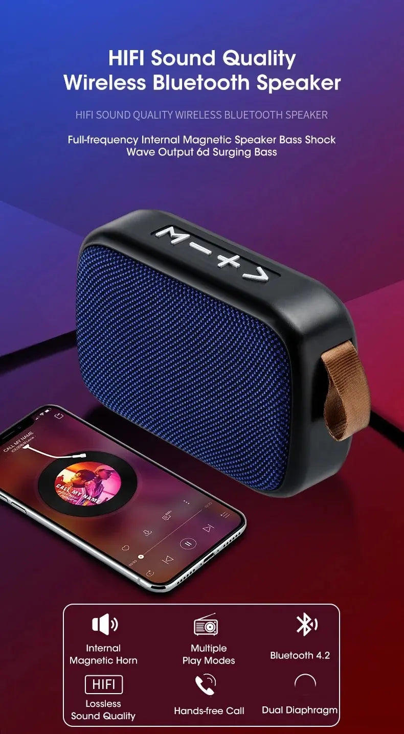 New Wireless  Speaker Outdoor Portable Subwoofer Mini Speaker Home Cloth Card Speaker