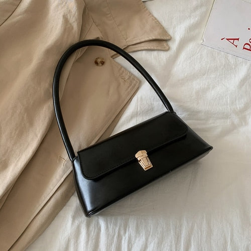 Solid Color PU Leather Handbags For Women 2019 Shoulder Bag Female Small Elegant Totes Lady Handbag Luxury Hand Bag