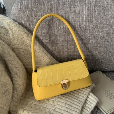 Solid Color PU Leather Handbags For Women 2019 Shoulder Bag Female Small Elegant Totes Lady Handbag Luxury Hand Bag