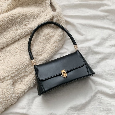 Solid Color PU Leather Handbags For Women 2019 Shoulder Bag Female Small Elegant Totes Lady Handbag Luxury Hand Bag