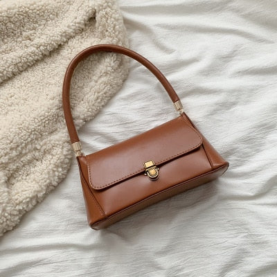 Solid Color PU Leather Handbags For Women 2019 Shoulder Bag Female Small Elegant Totes Lady Handbag Luxury Hand Bag