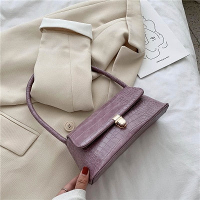 Solid Color PU Leather Handbags For Women 2019 Shoulder Bag Female Small Elegant Totes Lady Handbag Luxury Hand Bag