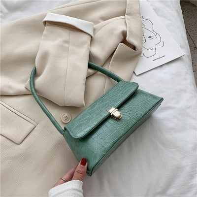 Solid Color PU Leather Handbags For Women 2019 Shoulder Bag Female Small Elegant Totes Lady Handbag Luxury Hand Bag