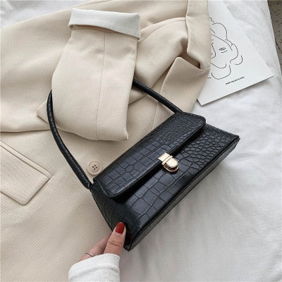 Solid Color PU Leather Handbags For Women 2019 Shoulder Bag Female Small Elegant Totes Lady Handbag Luxury Hand Bag