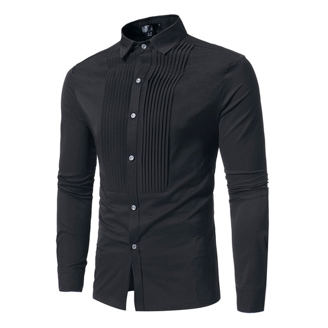 Royal Blue Wedding Tuxedo Shirt Men 2026 Brand Fashion Slim Fit Long Sleeve Mens Dress Shirts Business Casual Chemise Homme